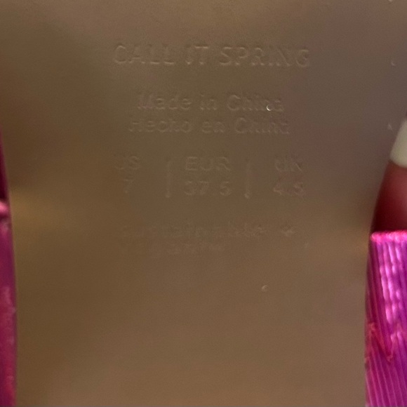 New - without tags. Call it Spring Kelena Sandal. Hot shimmer pink - Picture 6 of 6